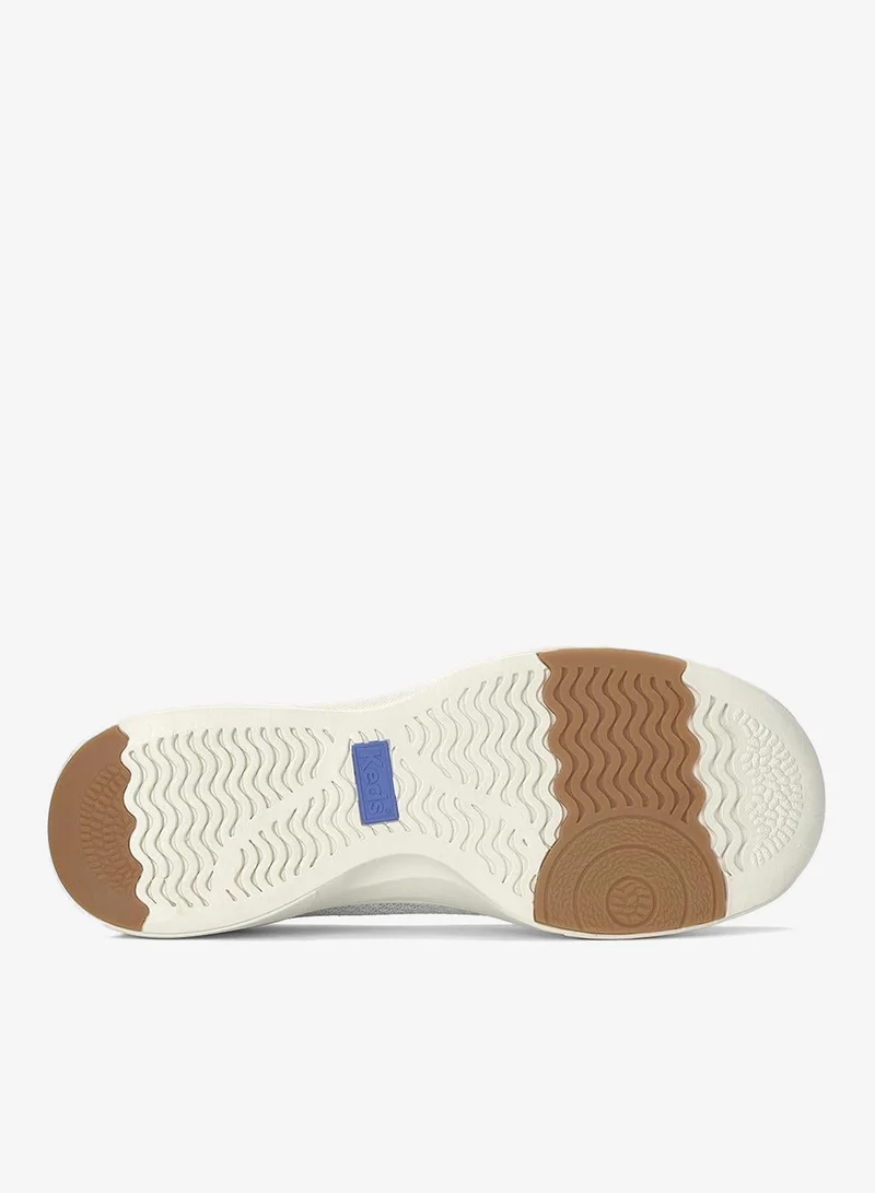 Keds Snow White/Silver Lurex Keds Women's BlissWalk Skimmer Casual Sneaker Silver for Women | Best Price UAE